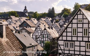 Fotoblick auf die historische Altstadt "Alter Flecken" von Freudenberg